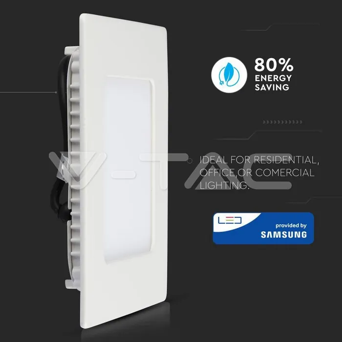 V-TAC VT-715 18W LED Панел Premium SAMSUNG Чип Квадрат 3000K