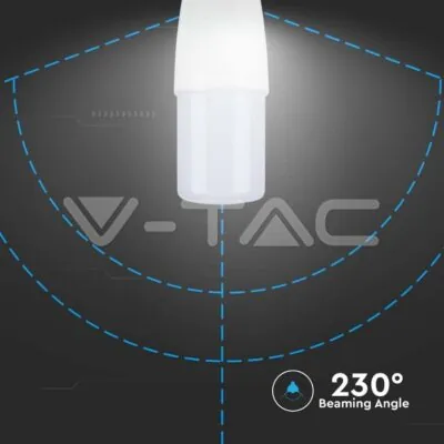 V-TAC VT-7173 LED Крушка 9W T37 Пластик Топло Бяла Светлина