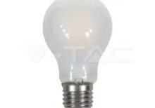 V-TAC VT-7180 LED Крушка 5W Filament E27 A60 Матирано Покритие Бяла Светлина
