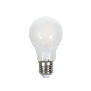 V-TAC VT-71811 LED Крушка 7W Filament E27 A60 A++ Кръст Матирано Покритие Топло Бяла Светлина