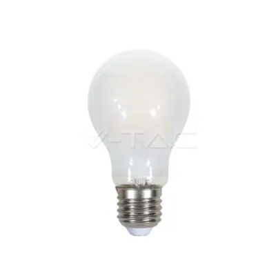 V-TAC VT-71811 LED Крушка 7W Filament E27 A60 A++ Кръст Матирано Покритие Топло Бяла Светлина