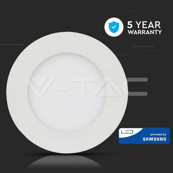 V-TAC VT-725 24W LED Панел Premium SAMSUNG Чип Кръг 4000K