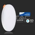 V-TAC VT-728 12W LED Регулируем Панел SAMSUNG Чип Кръг 4000K