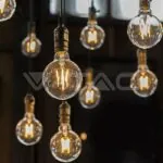 V-TAC VT-7427 LED Крушка 6W Filament E27 G125 6400K