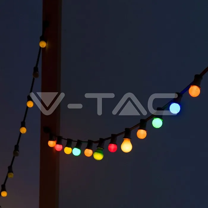 V-TAC VT-7438 0.5W Поредицa Крушки 10М 20 Крушки 24V RGBY