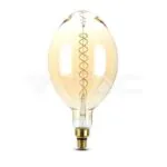 V-TAC VT-7463 LED Крушка 8W Двоен Filament Е27 BF180 Димираща 2000K