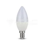 V-TAC VT-7496 LED Крушка 5.5W E14 C37 Кендъл 6400K CRI 95+