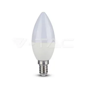 V-TAC VT-7496 LED Крушка 5.5W E14 C37 Кендъл 6400K CRI 95+