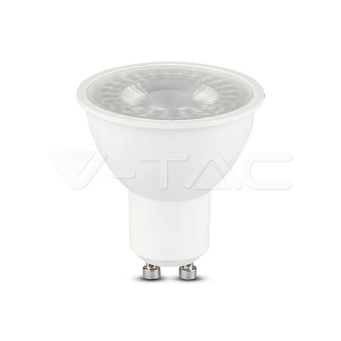 V-TAC VT-7498 LED Крушка 6W GU10 Пластик Лупа 4000K CRI 95+