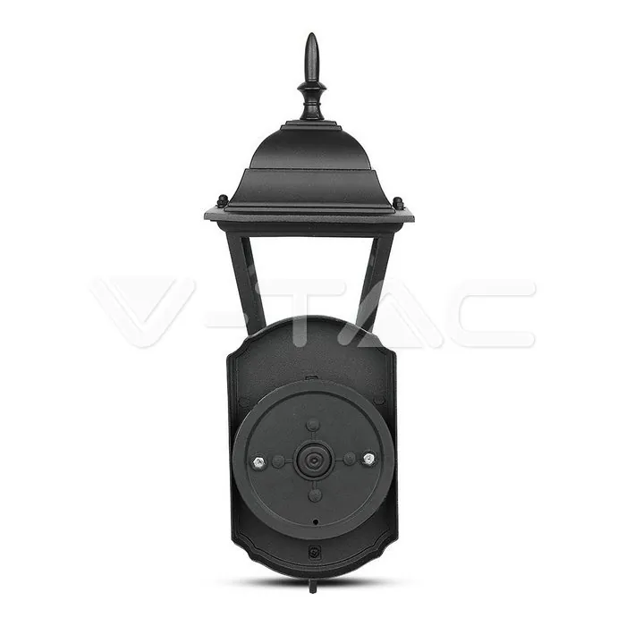 V-TAC VT-7519 Фенер за Стена Четиристен Черен Малък