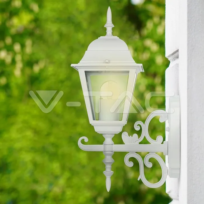 V-TAC VT-7520 Фенер за Стена Четиристен Бял Малък
