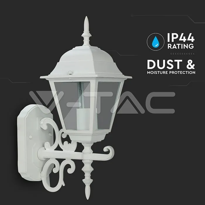 V-TAC VT-7520 Фенер за Стена Четиристен Бял Малък