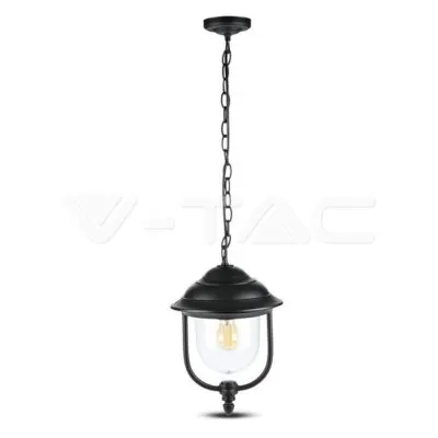 V-TAC VT-7529 Градински Фенер 1 x E27 Черен Висящ