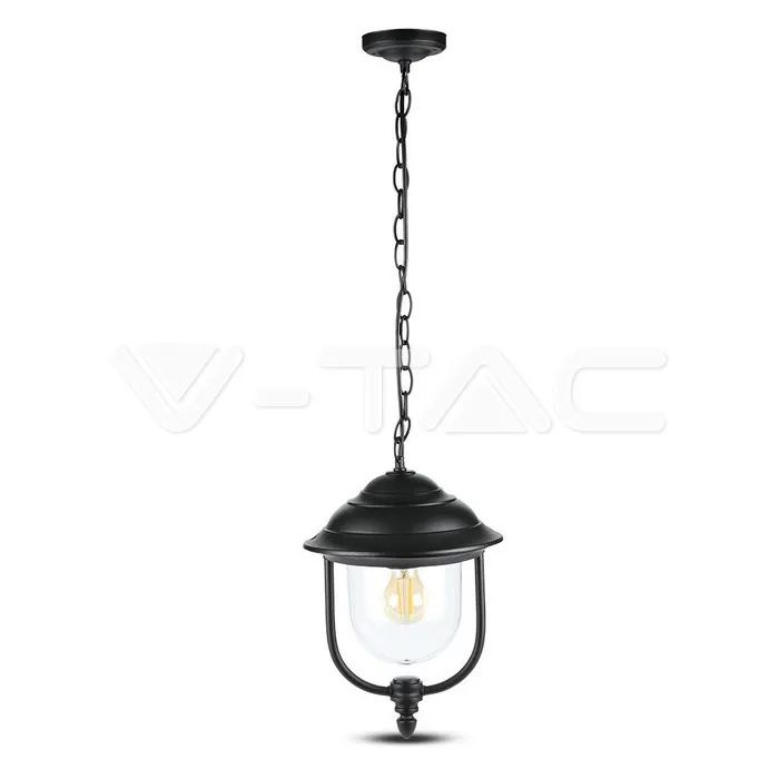 V-TAC VT-7529 Градински Фенер 1 x E27 Черен Висящ