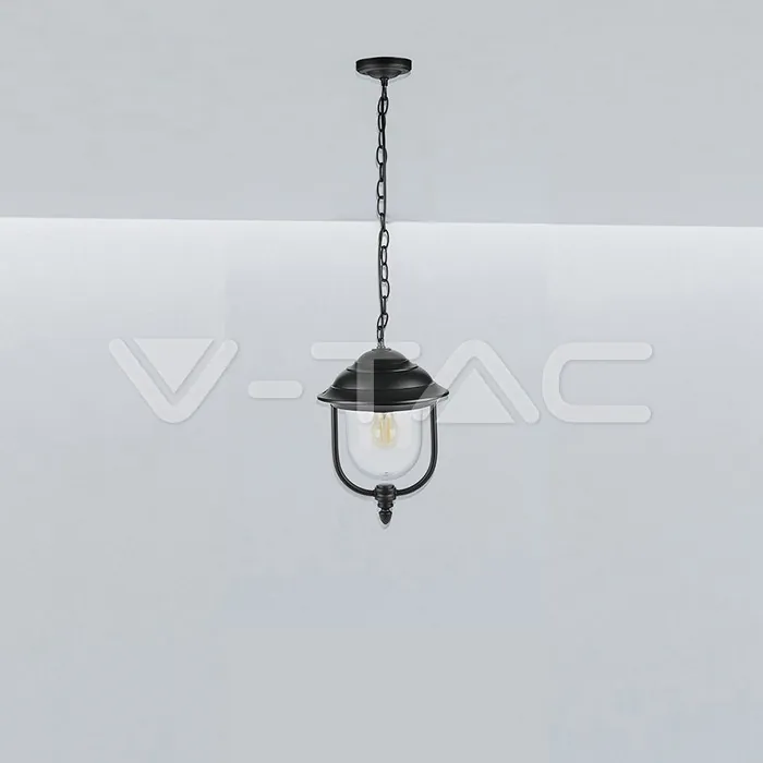 V-TAC VT-7529 Градински Фенер 1 x E27 Черен Висящ