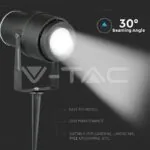 V-TAC VT-7546 12W Градинска Лампа Тип Колче Черно Тяло Зелено