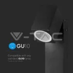 V-TAC VT-7554 Наземна Градинска Лампа GU10 Bollard Регулируема Една Посока IP44