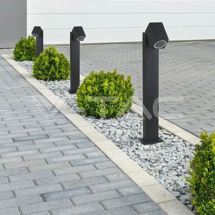 V-TAC VT-7554 Наземна Градинска Лампа GU10 Bollard Регулируема Една Посока IP44