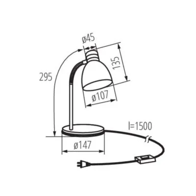 Kanlux 7560 Настолна лампа ZARA E14 220V IP20