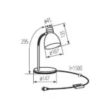 Kanlux 7561 Настолна лампа ZARA E14 220V IP20