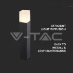 V-TAC VT-7564 GU10 Градинска Наземна Лампа Черна Квадрат 50CM IP54