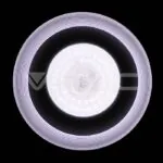V-TAC VT-7600 48W LED Плафон С Дистанционно 3в 1 Димиращ Кристал