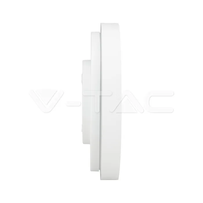 V-TAC VT-76171 18W LED Плафон Кръг Бяла Рамка 6400К IP44