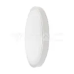 V-TAC VT-7618 24W LED Плафон Кръг Бяла Рамка 3000К IP44