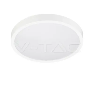 V-TAC VT-76221 30W LED Плафон Кръг Бяла Рамка 4000К IP44