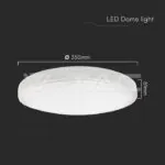 V-TAC VT-76211 30W LED Плафон Кръг Бяла Рамка 3000К IP44