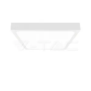V-TAC VT-7626 18W LED Плафон Квадрат Бяла Рамка 6500К IP44