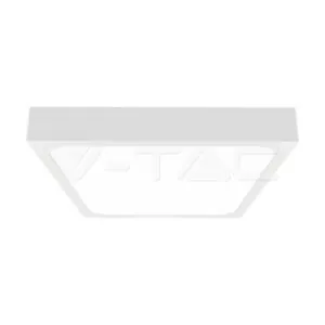 V-TAC VT-7629 24W LED Плафон Квадрат Бяла Рамка 6400К IP44