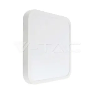 V-TAC VT-76271 24W LED Плафон Квадрат Бяла Рамка 3000К IP44
