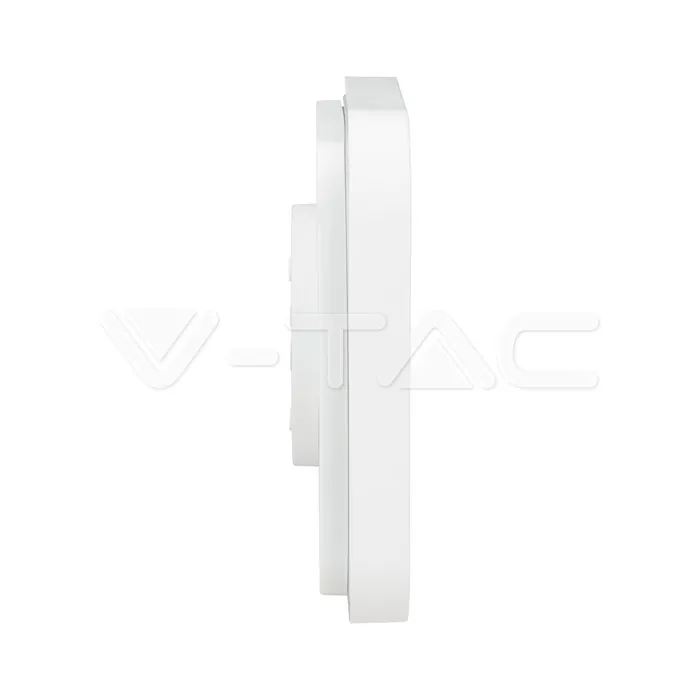 V-TAC VT-76291 24W LED Плафон Квадрат Бяла Рамка 6400К IP44