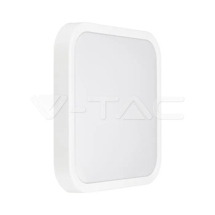 V-TAC VT-76311 30W LED Плафон Квадрат Бяла Рамка 4000К IP44