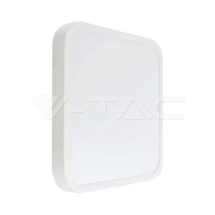 V-TAC VT-76311 30W LED Плафон Квадрат Бяла Рамка 4000К IP44