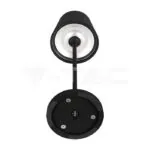 V-TAC VT-7652 2W LED Настолна Лампа 4400mA Батерия Черно Тяло IP54 3000K