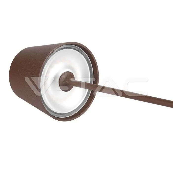 V-TAC VT-7654 2W LED Настолна Лампа 4400mA Батерия Бежово Тяло IP54 3000K