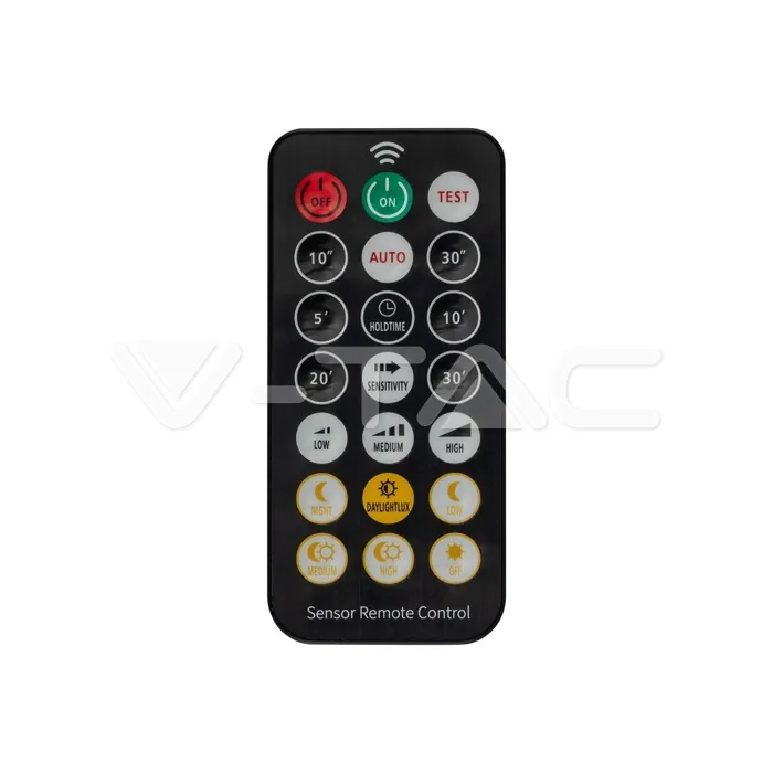 V-TAC VT-76641 24W LED Плафон Кръг Микровълнов Сензор Бяла Рамка 6400К IP44