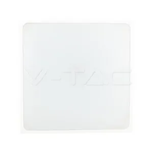 V-TAC VT-7667 24W LED Плафон Квадрат Микровълнов Сензор Черна Рамка 4000К IP44
