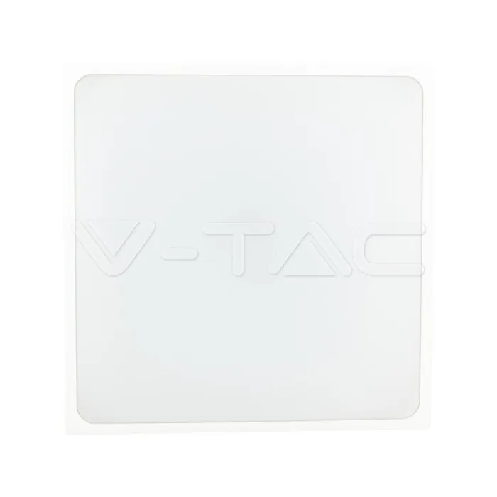 V-TAC VT-7667 24W LED Плафон Квадрат Микровълнов Сензор Черна Рамка 4000К IP44