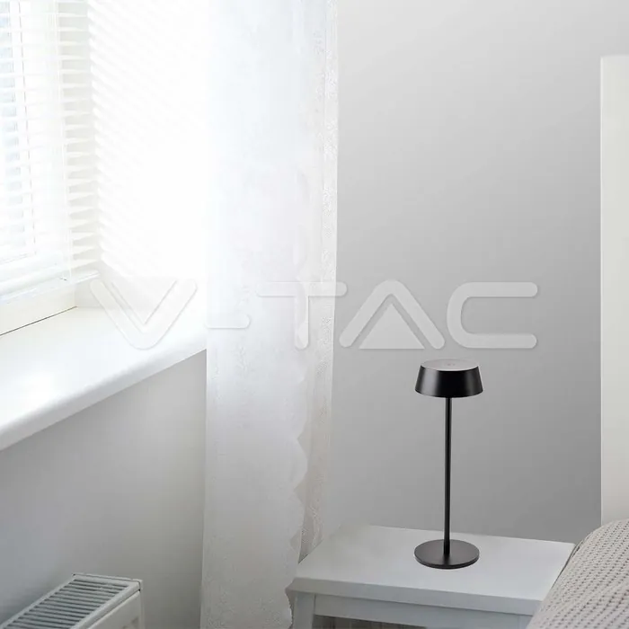 V-TAC VT-7690 2W LED Настолна Лампа Черно Тяло 3000К IP54