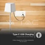 V-TAC VT-7691 2W LED Настолна Лампа Бяло Тяло 3000К IP54