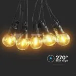 V-TAC VT-7804 0.5W Соларна Поредица Крушки 12м. Дистанционно 3000K