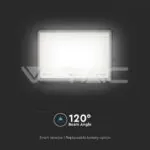 V-TAC VT-7829 30W LED Соларен Прожектор 6400K Сменяема Батерия Черно Тяло