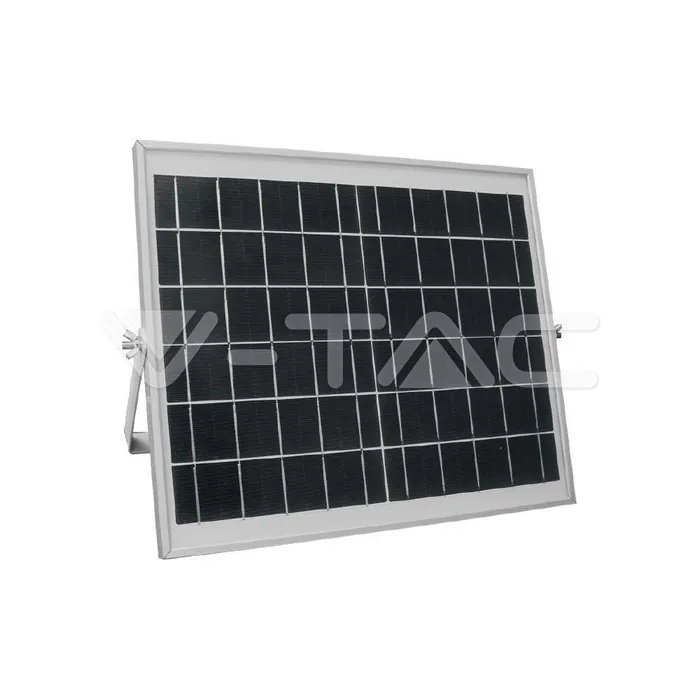 V-TAC VT-7837 LED Соларна Улична Лампа SAMSUNG Чип 50W Бяло Тяло 4000K