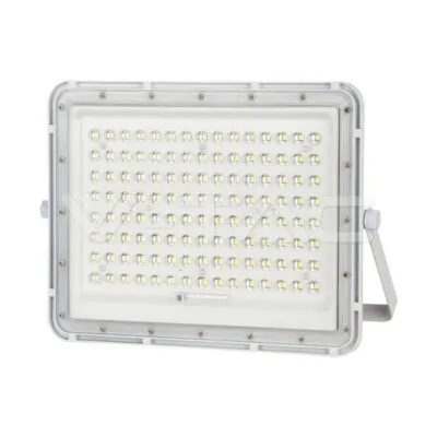 V-TAC VT-7845 20W LED Соларен Прожектор 6400K Сменяема Батерия Бяло Тяло