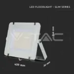 V-TAC VT-788 200W LED Прожектор SAMSUNG Чип SMD Slim Бяло Тяло 6400K 120 lm/W