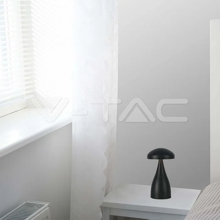 V-TAC VT-7895 LED Настолна Лампа 800mAh Батерия 120x220 3 в 1 Черно Тяло