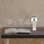 V-TAC VT-7937 LED Настолна Лампа 1800mAh Батерия 150x250 3 в 1 Шампанско Тяло